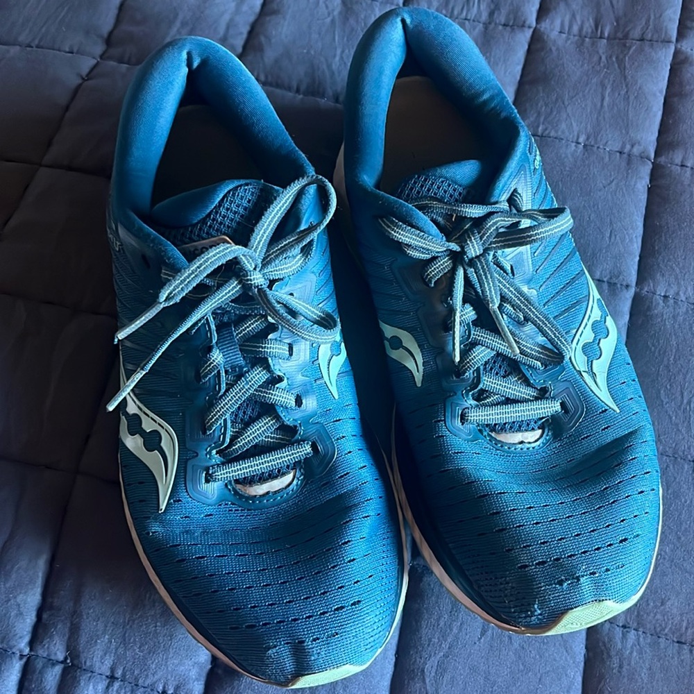 Saucony Guide 13 Blue/Aqua Women's Running Shoes - Size 8.5